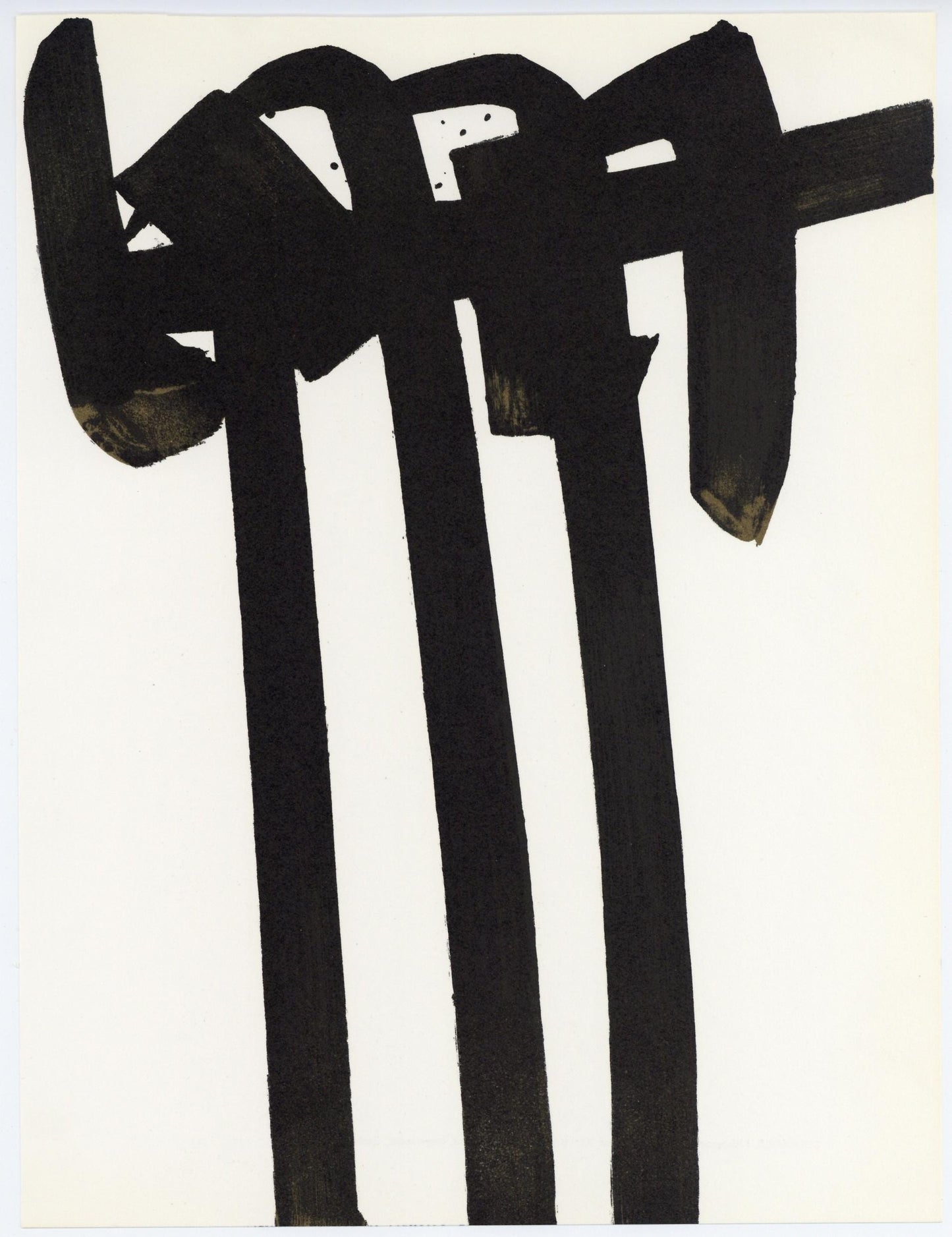 Pierre Soulages, Composition, Xxe Sicle, Lithograph