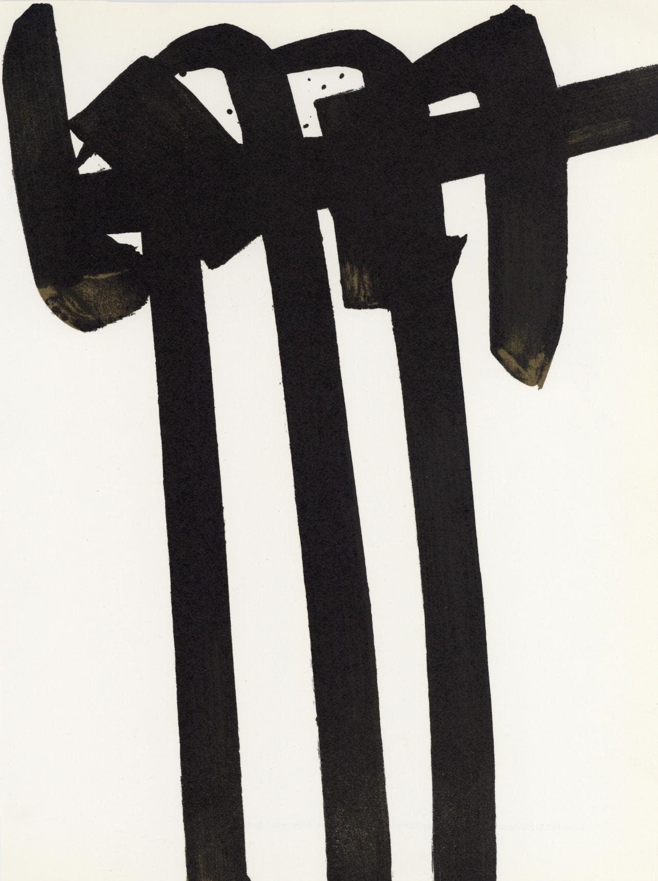 Pierre Soulages, Composition, Xxe Sicle, Lithograph