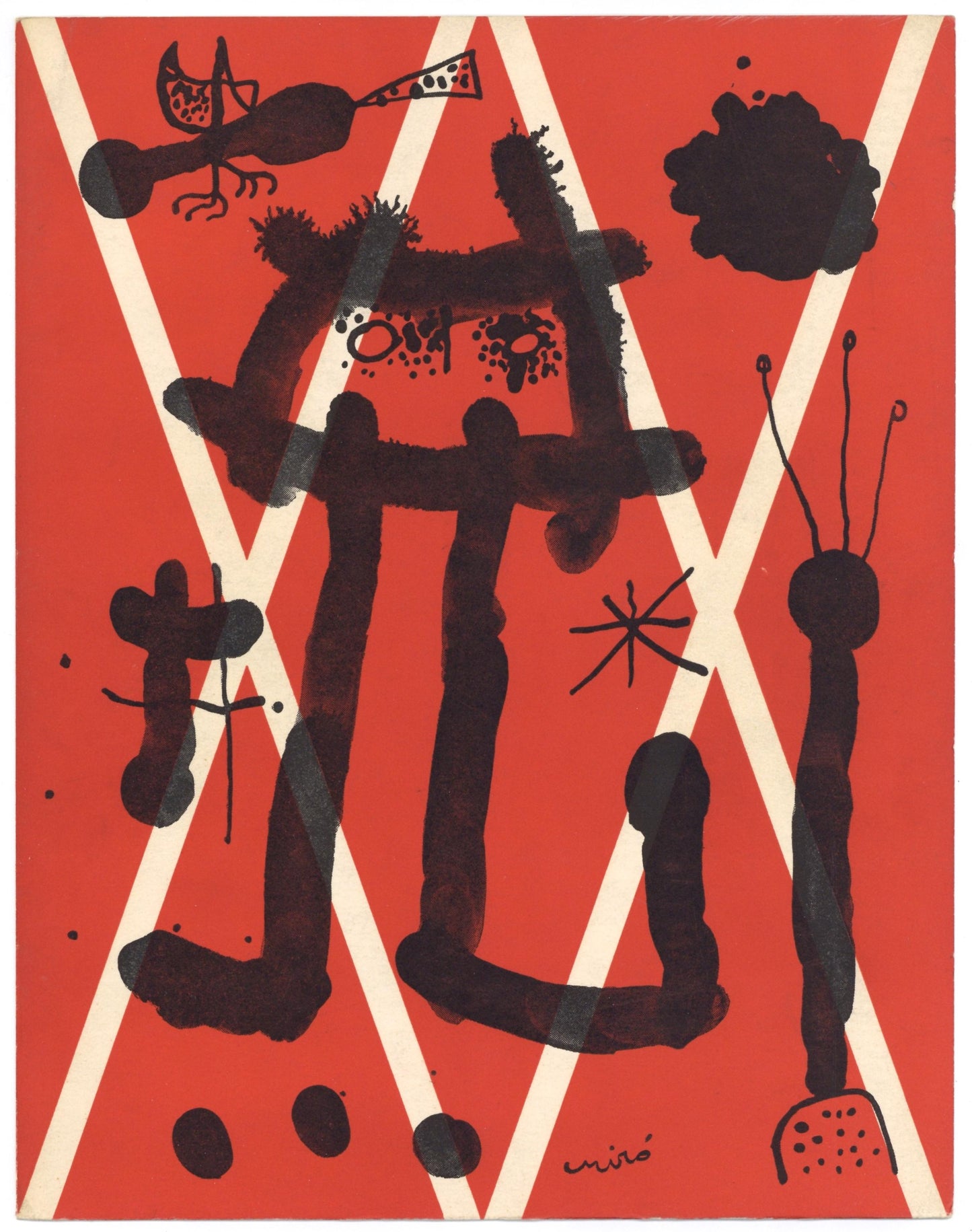 Joan Mir, Composition, Xxe Sicle, Lithograph
