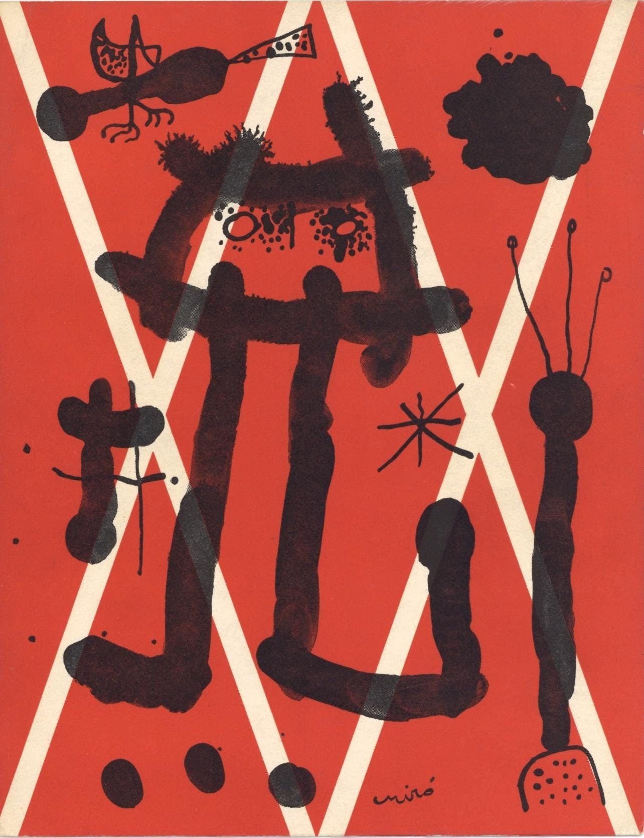 Joan Mir, Composition, Xxe Sicle, Lithograph