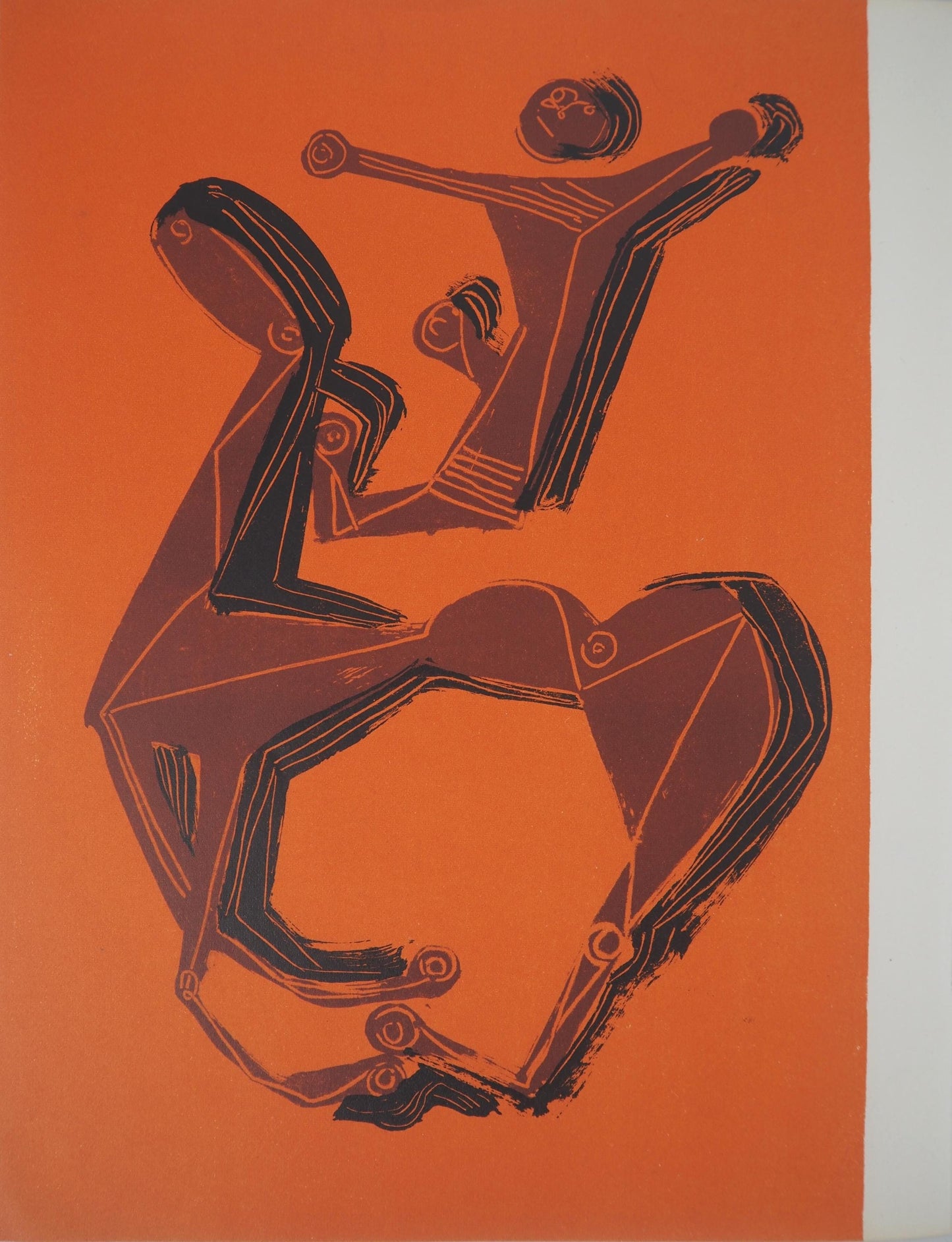 Marino Marini, Composition, Xxe Sicle, Lithograph