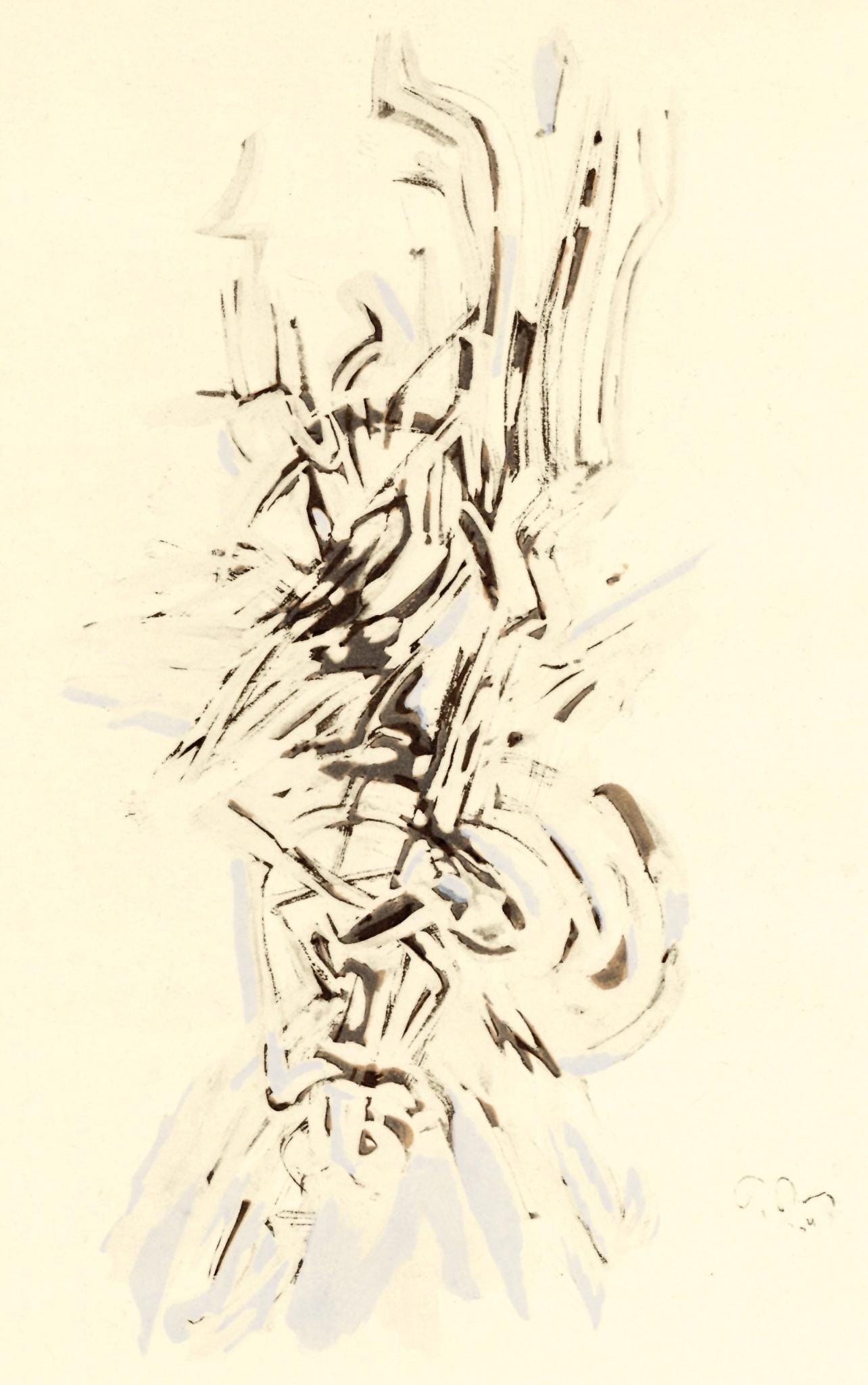 Mark Tobey, Composition, Xxe Sicle, Lithograph
