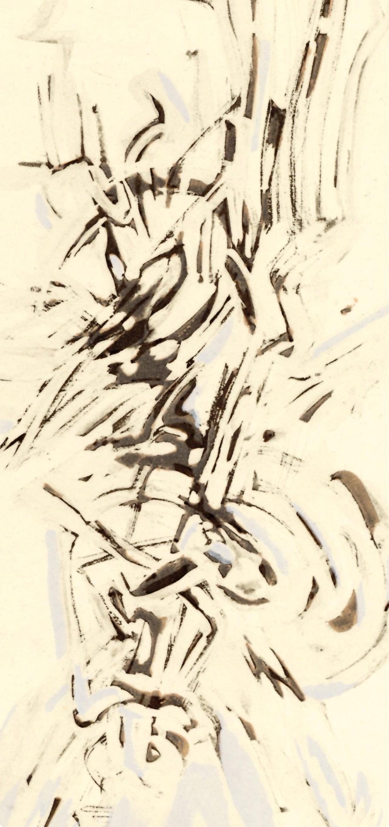 Mark Tobey, Composition, Xxe Sicle, Lithograph