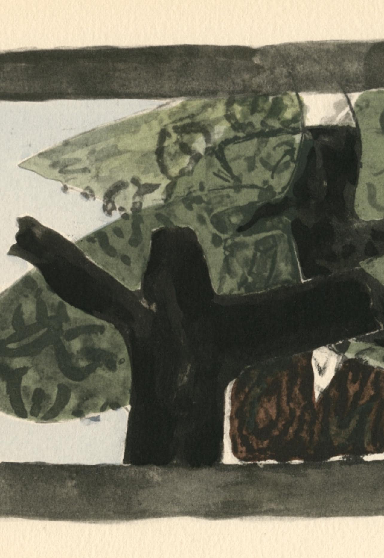 Georges Braque, L'Arbre, Georges Braque Le Solitaire, Xxe Sicle, Lithograph
