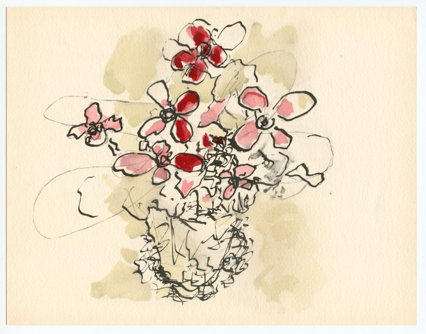 Georges Braque, Fleurs Rouges, Georges Braque Le Solitaire, Xxe Sicle, Lithograph