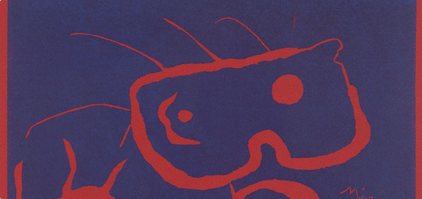 Joan Mir, Composition (Cramer 6; Dupin 40; Mourlot 1967), Xxe Sicle, Linocut