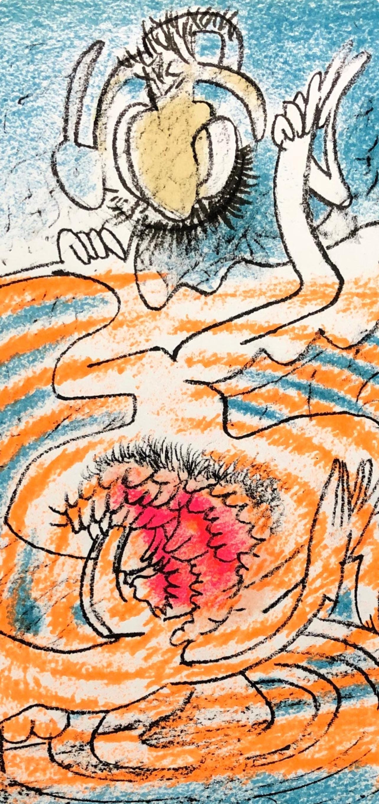 Roberto Matta, Composition, Xxe Sicle, Lithograph