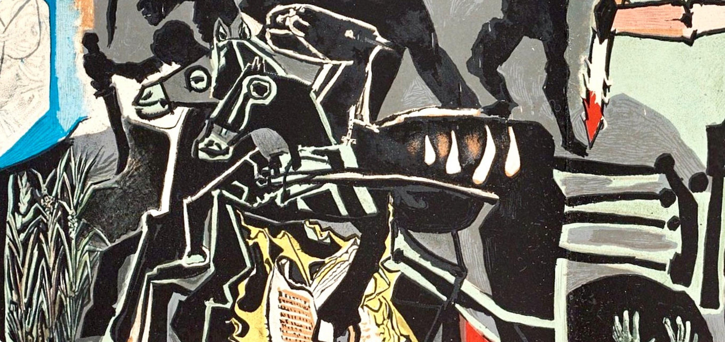 Pablo Picasso, Composition (Cramer 67; Bloch 748; Mourlot 245; Bloch, Books 66), La Guerre Et La
