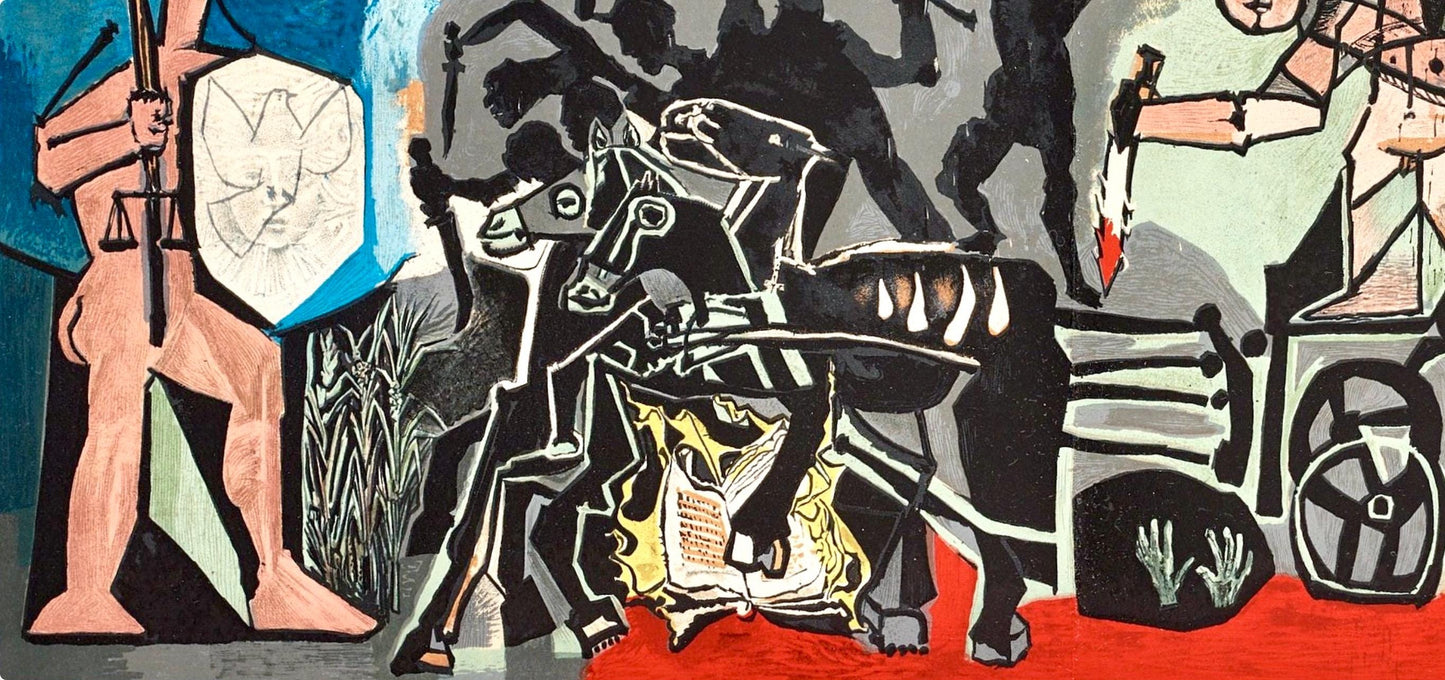 Pablo Picasso, Composition (Cramer 67; Bloch 748; Mourlot 245; Bloch, Books 66), La Guerre Et La