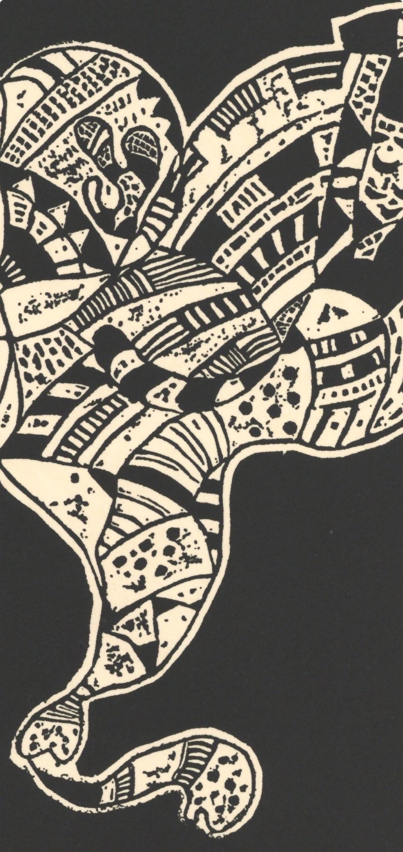 Wassily Kandinsky, Composition, Xxe Sicle, Woodcut