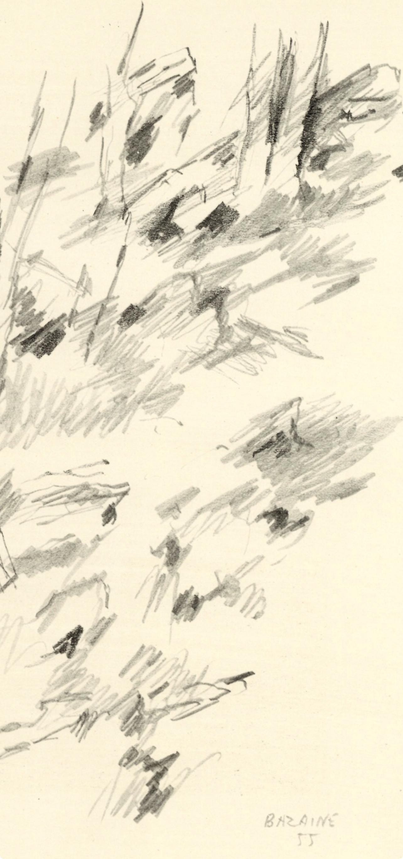 Jean Bazaine, Composition, Xxe Sicle, Lithograph