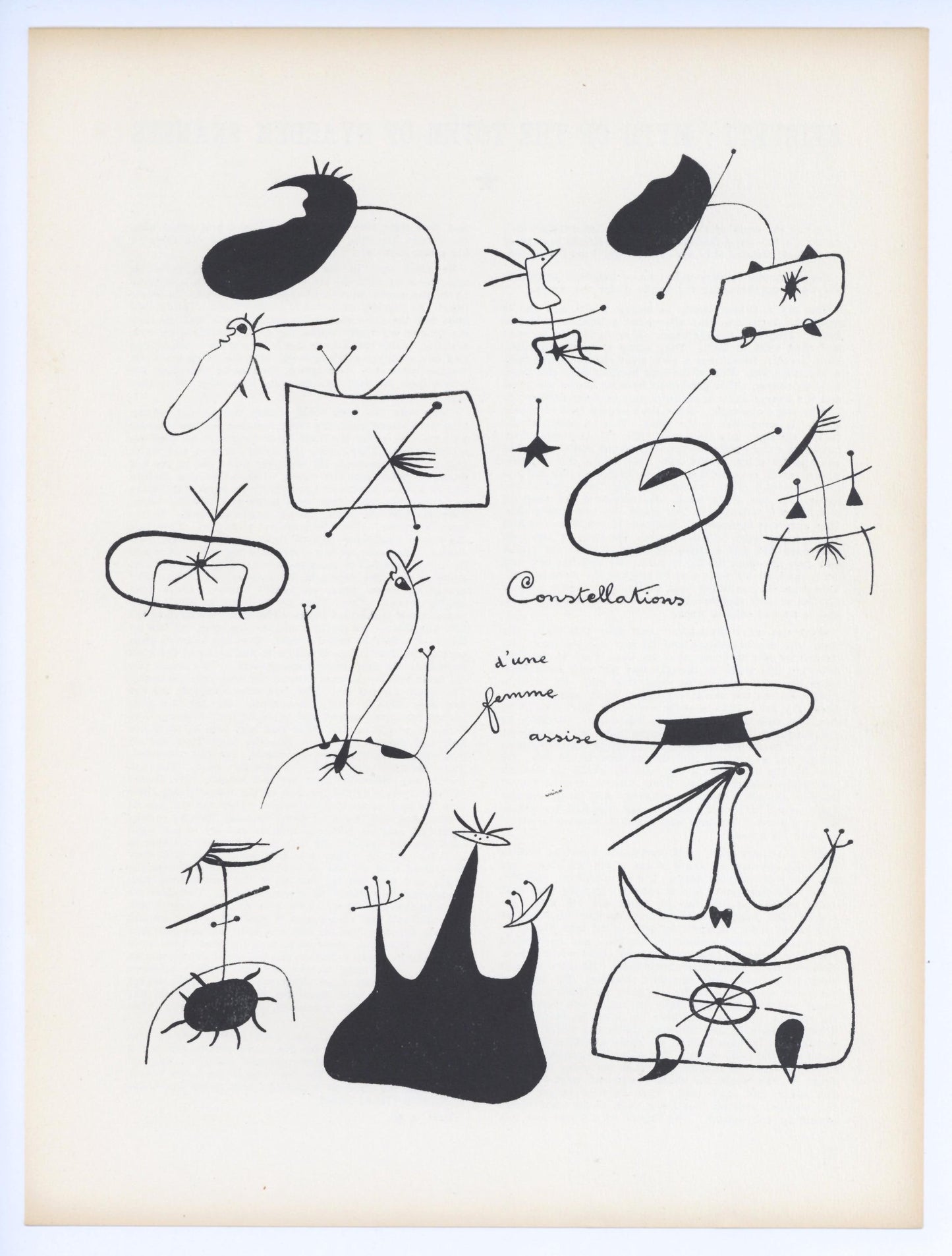 Mir Joan Composition XXe sicle Lithograph