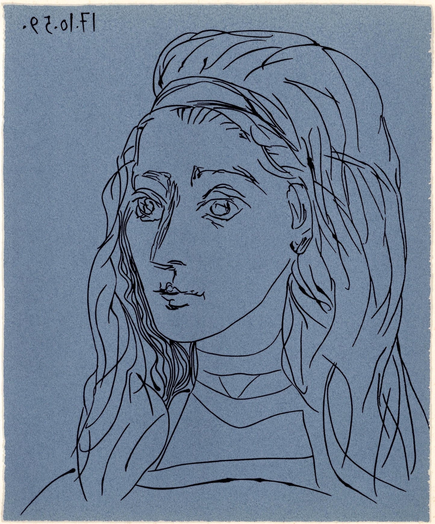 Pablo Picasso, Jacqueline (Orozco 214), Grabados Al Linleo, Linocut