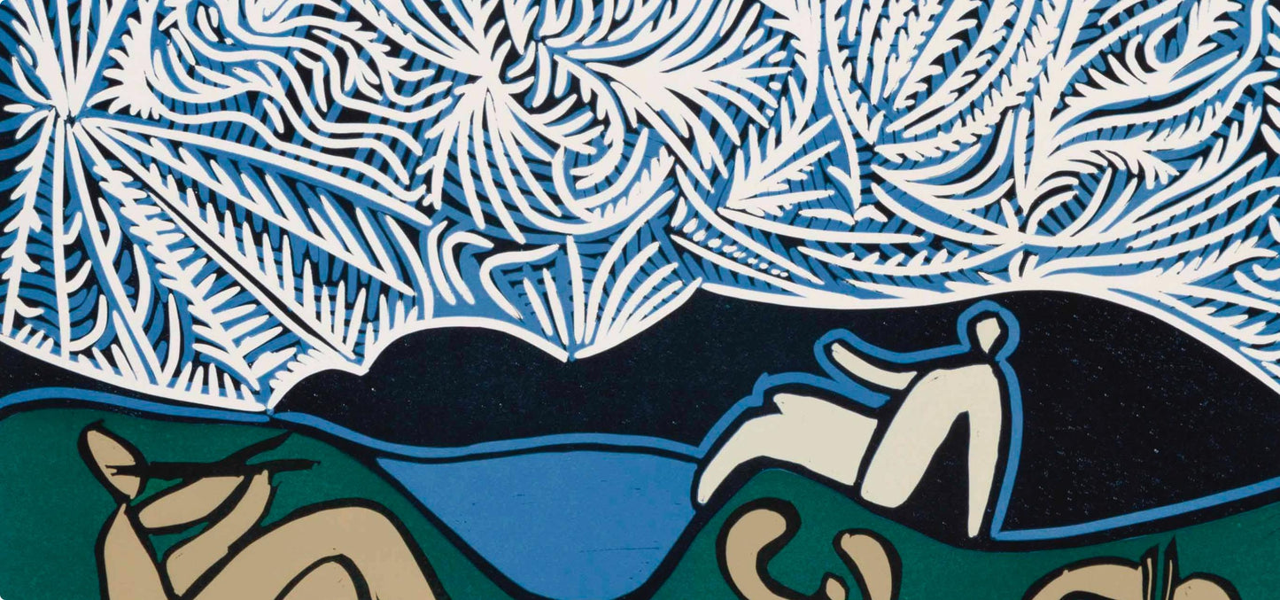 Pablo Picasso, Bacchanal With Kid And Spectator (Orozco 214), Grabados Al Linleo, Linocut
