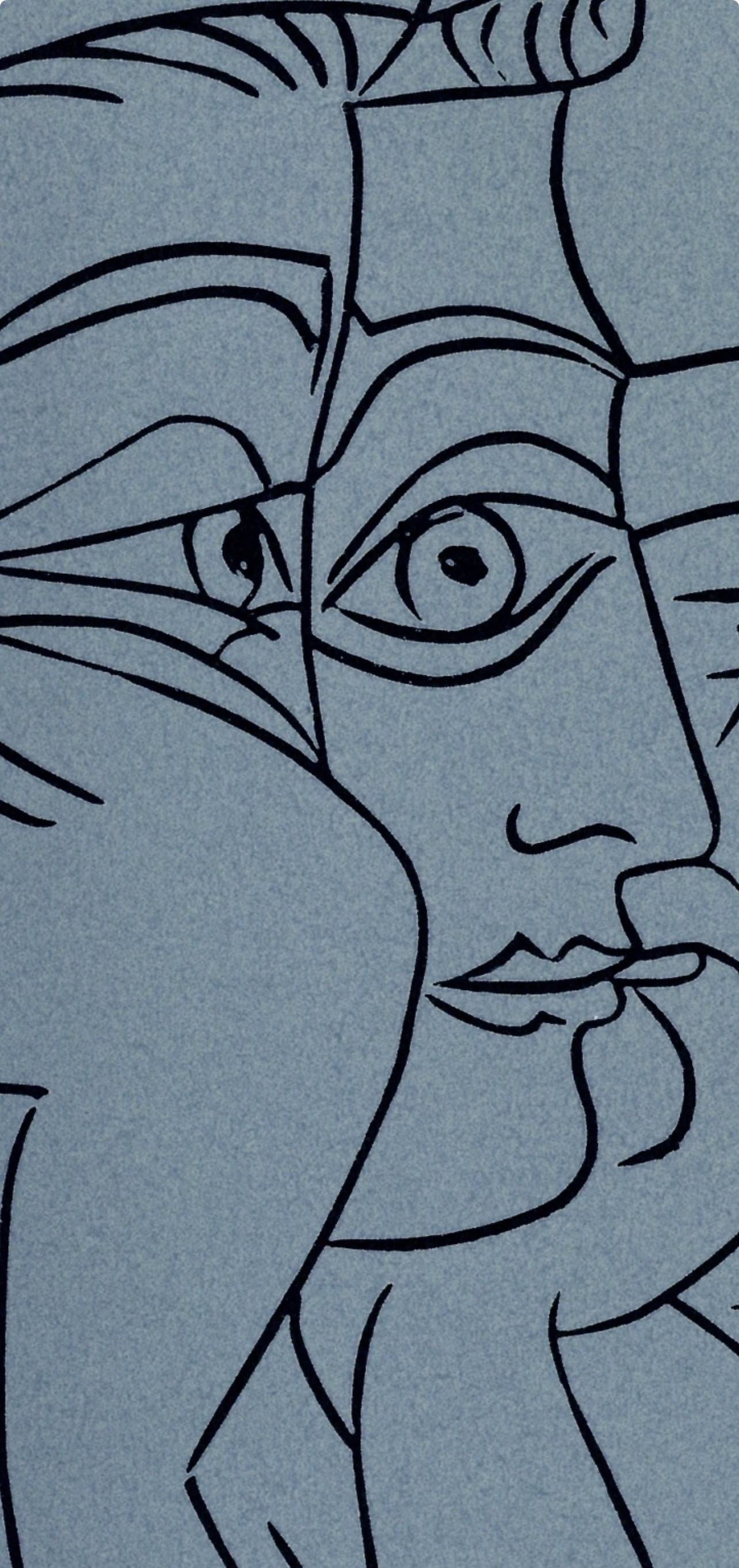 Pablo Picasso, Jacqueline Leaning On Her Elbows (Orozco 214), Grabados Al Linleo, Linocut