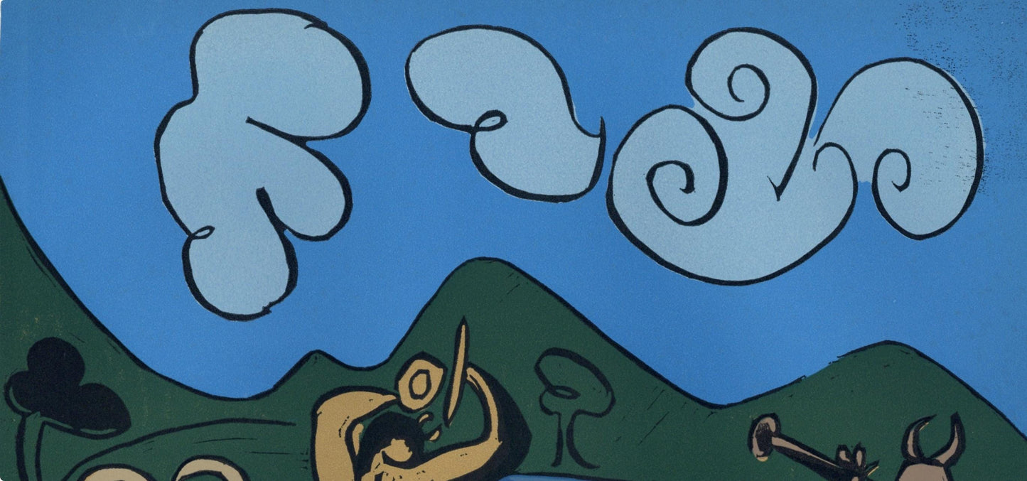 Pablo Picasso, Fauns And Goat (Orozco 214), Grabados Al Linleo, Linocut