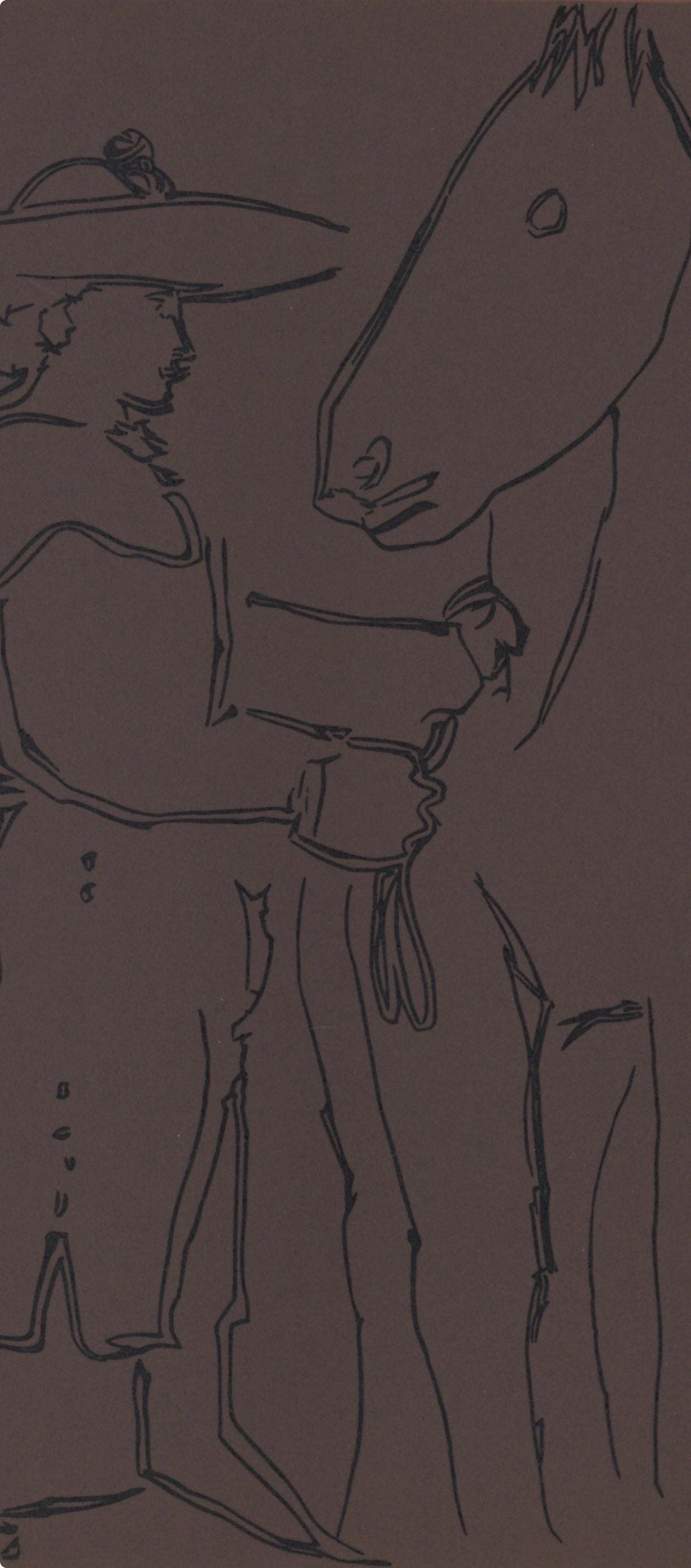 Pablo Picasso, Standing Picador With His Horse (Orozco 214), Grabados Al Linleo, Linocut
