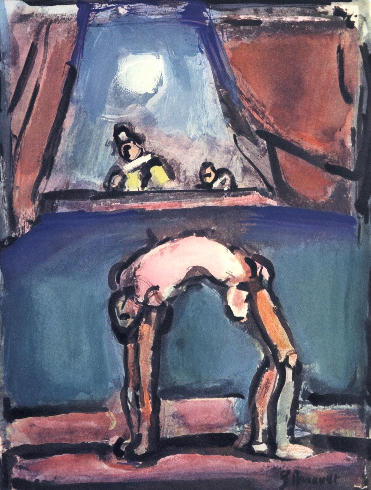 Georges Rouault, Composition, Divertissement, Lithograph