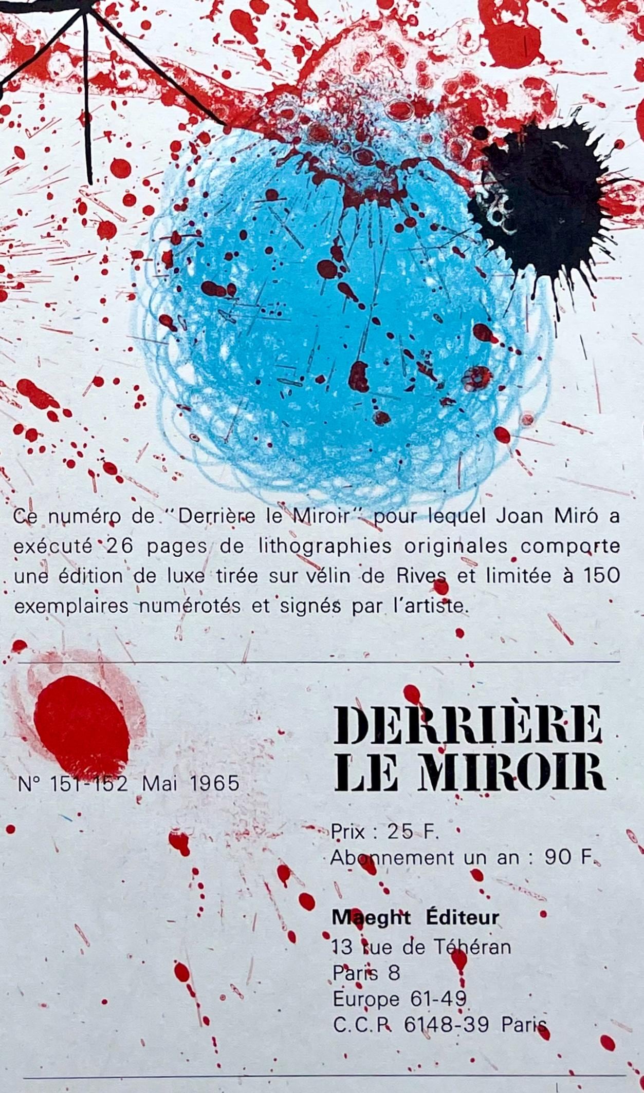 Joan Mir, Composition (Cramer 102; Mourlot 428-449), Derrire Le Miroir, Lithograph