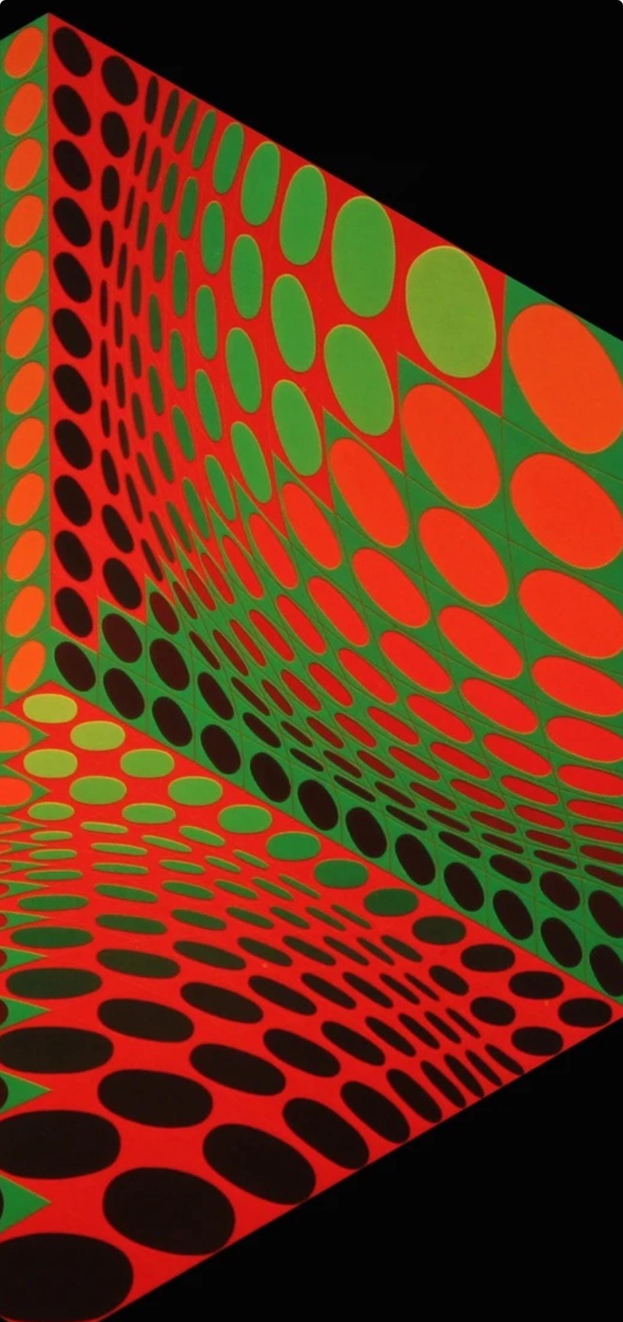 Victor Vasarely, Composition, Hexagone, Hliogravure