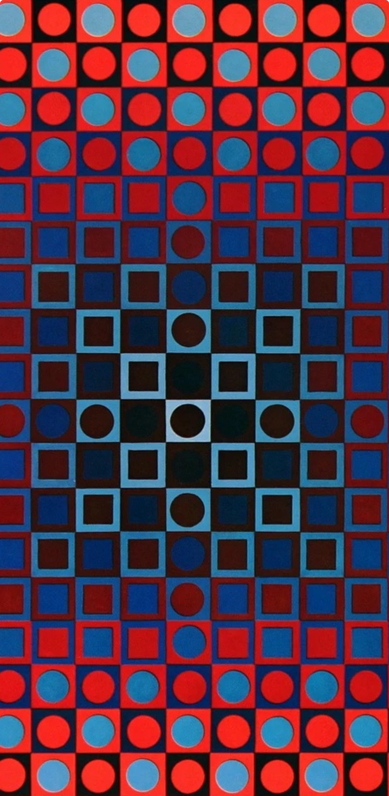 Victor Vasarely, Composition, Folklore Plantaire, Hliogravure