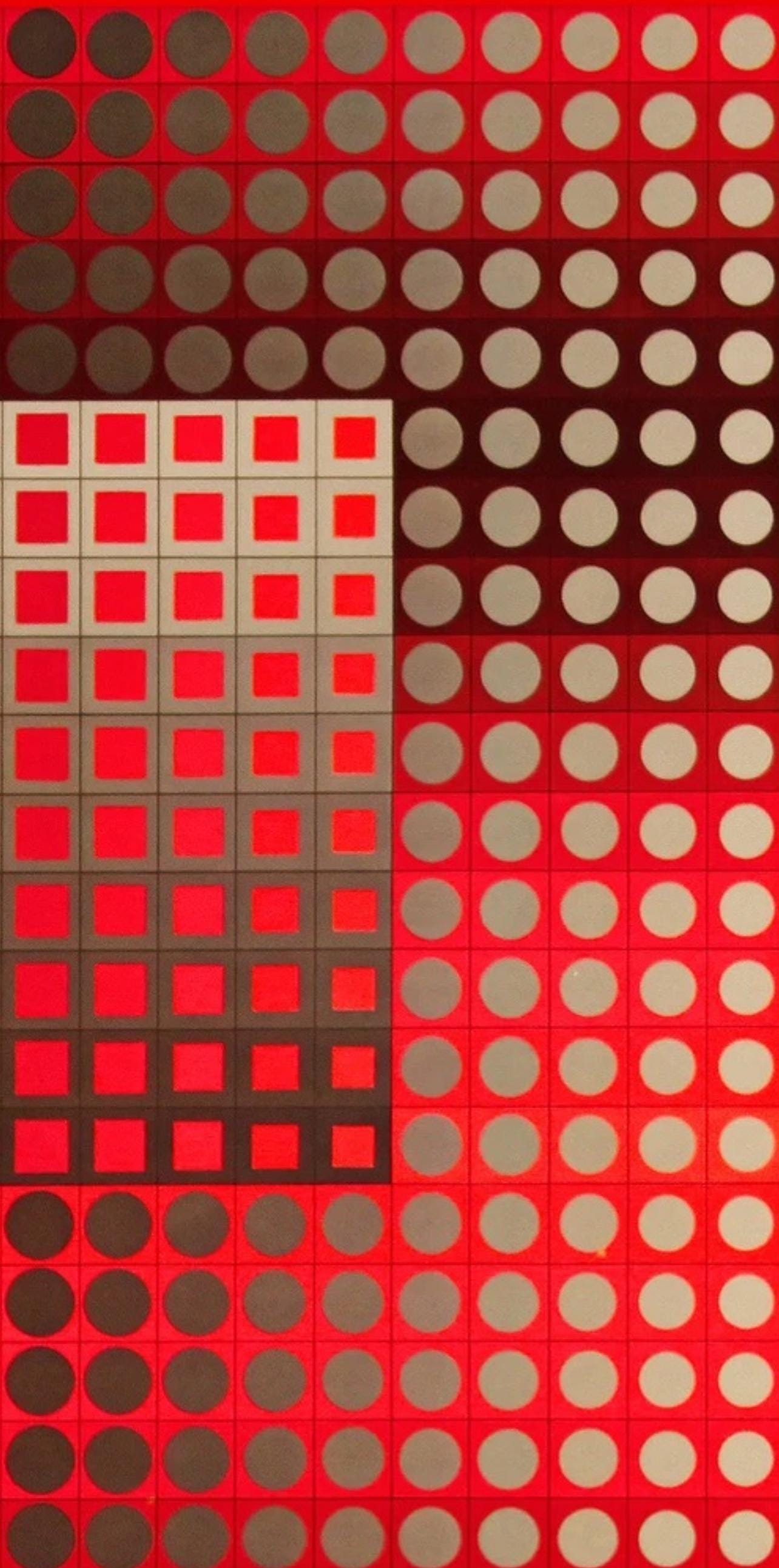 Victor Vasarely, Composition, Folklore Plantaire, Hliogravure