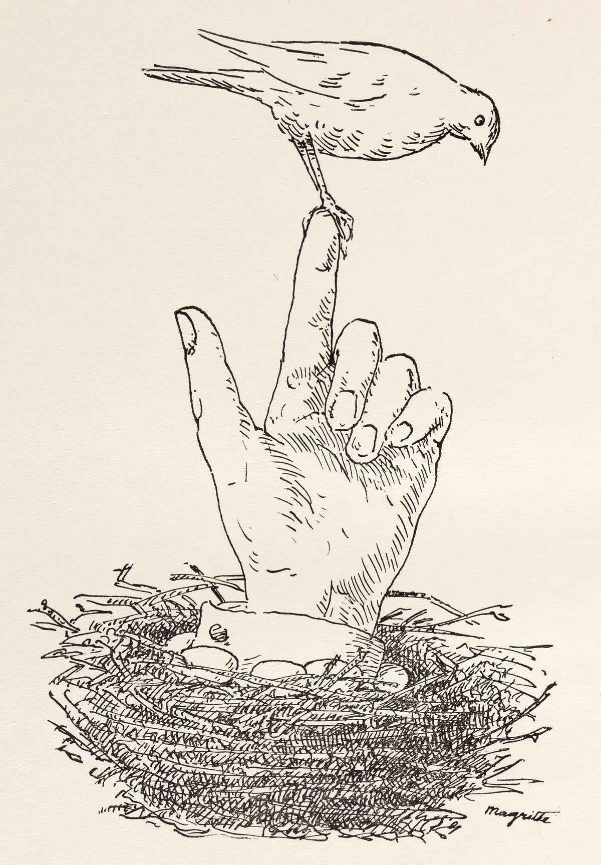 Ren Magritte, Composition, Dix Dessins De Ren Magritte, Lithograph