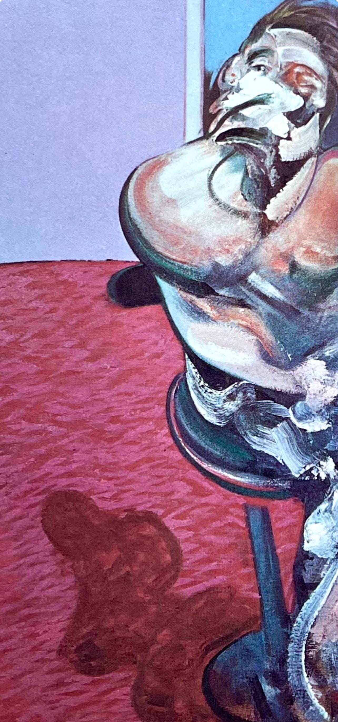 Francis Bacon, Portrait Of George Dyer Talking, Derrire Le Miroir, Lithograph