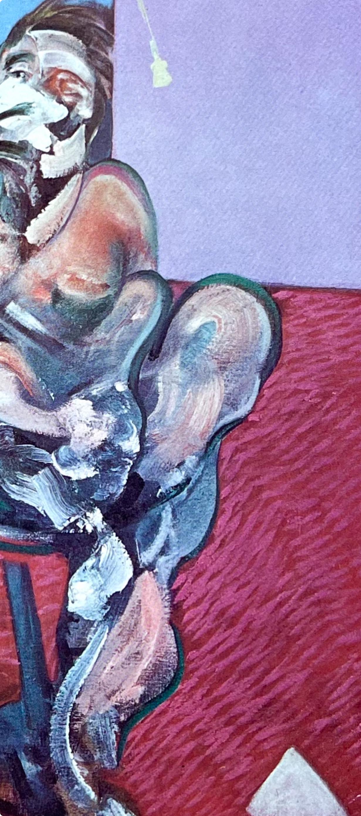 Francis Bacon, Portrait Of George Dyer Talking, Derrire Le Miroir, Lithograph
