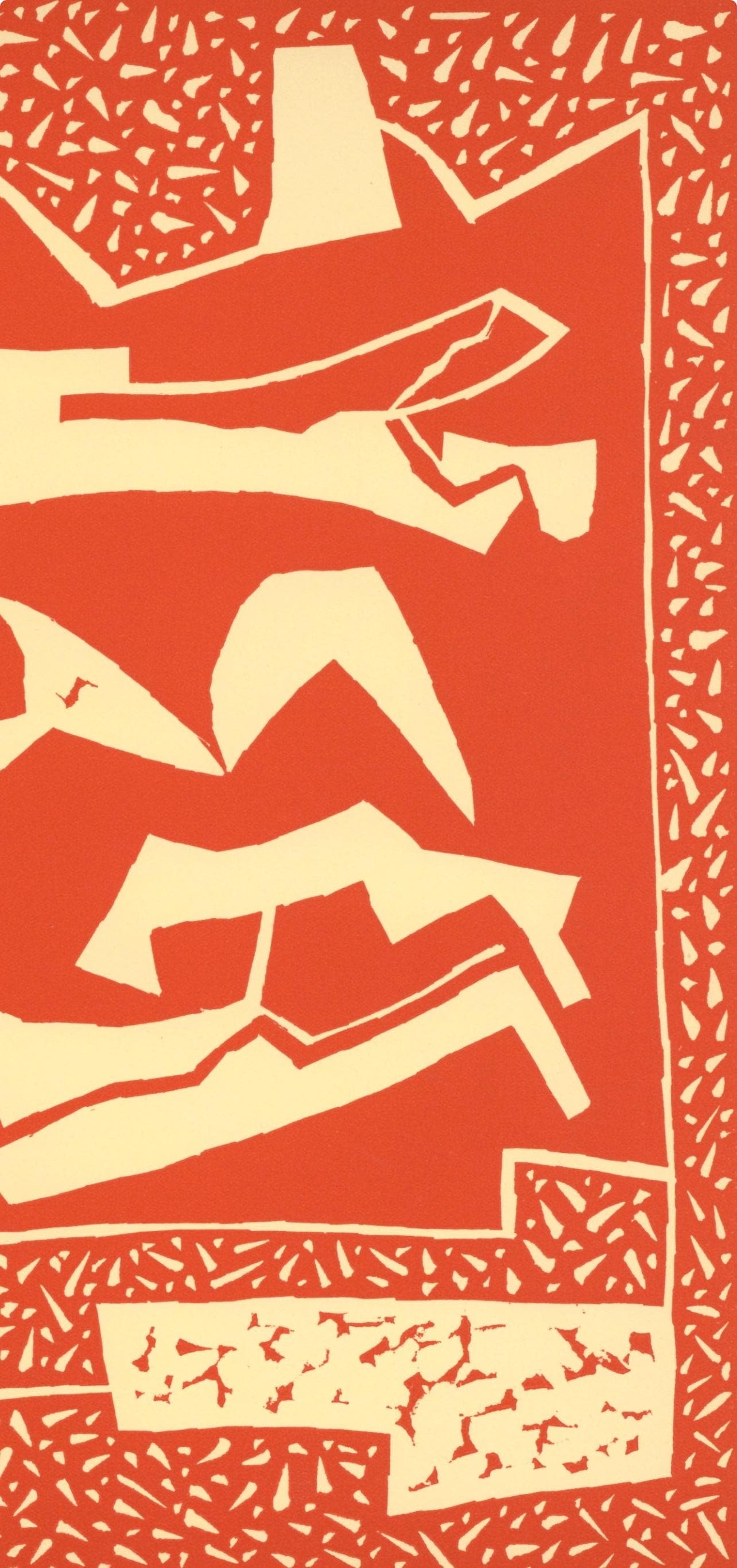 Alberto Magnelli, Composition, Xxe Sicle, Linocut