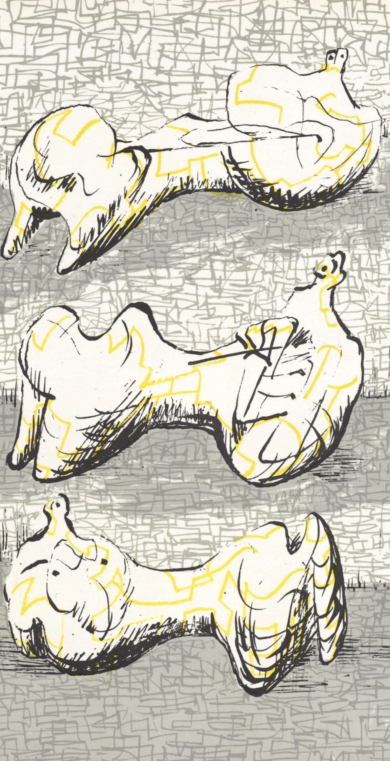 Henry Moore, Composition (Cramer 182), Xxe Sicle, Lithograph