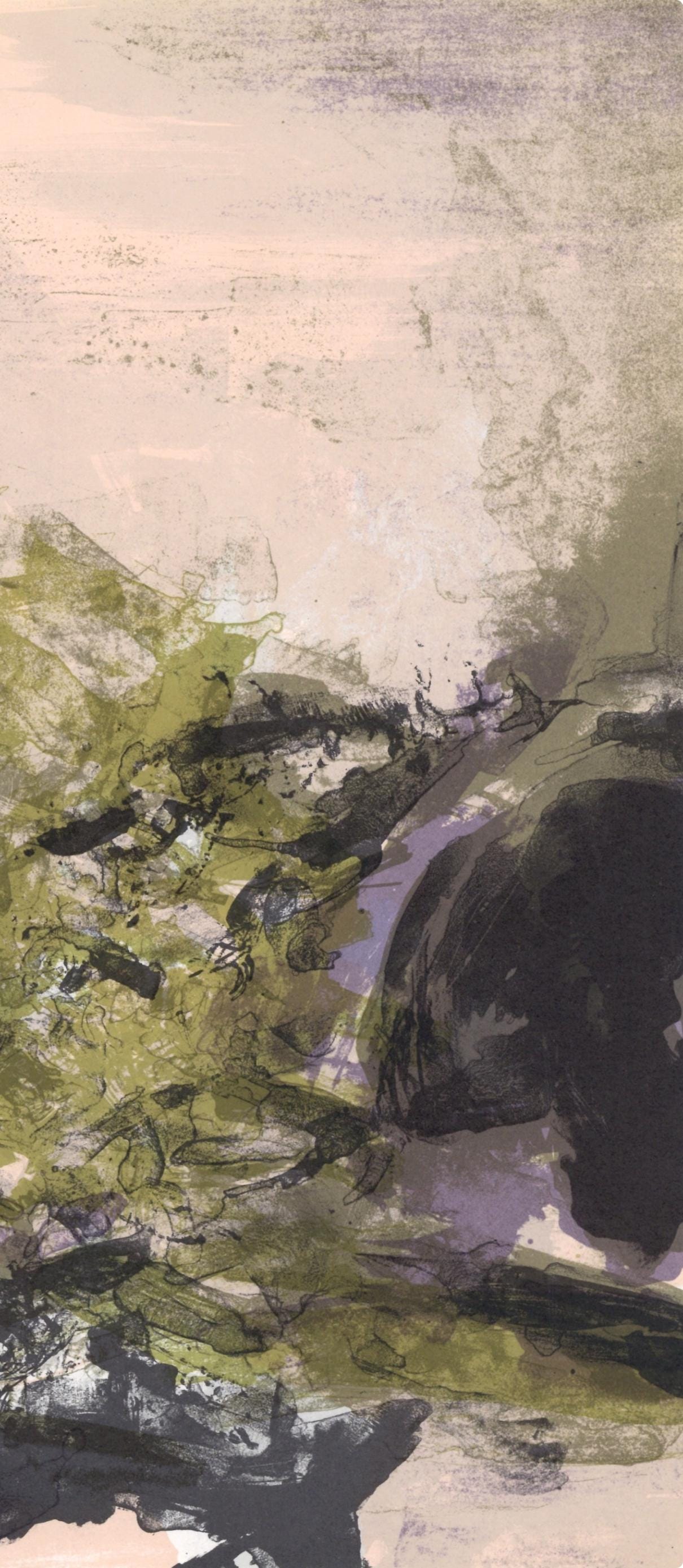 Zao Wou-Ki ???, Composition, Xxe Sicle, Lithograph