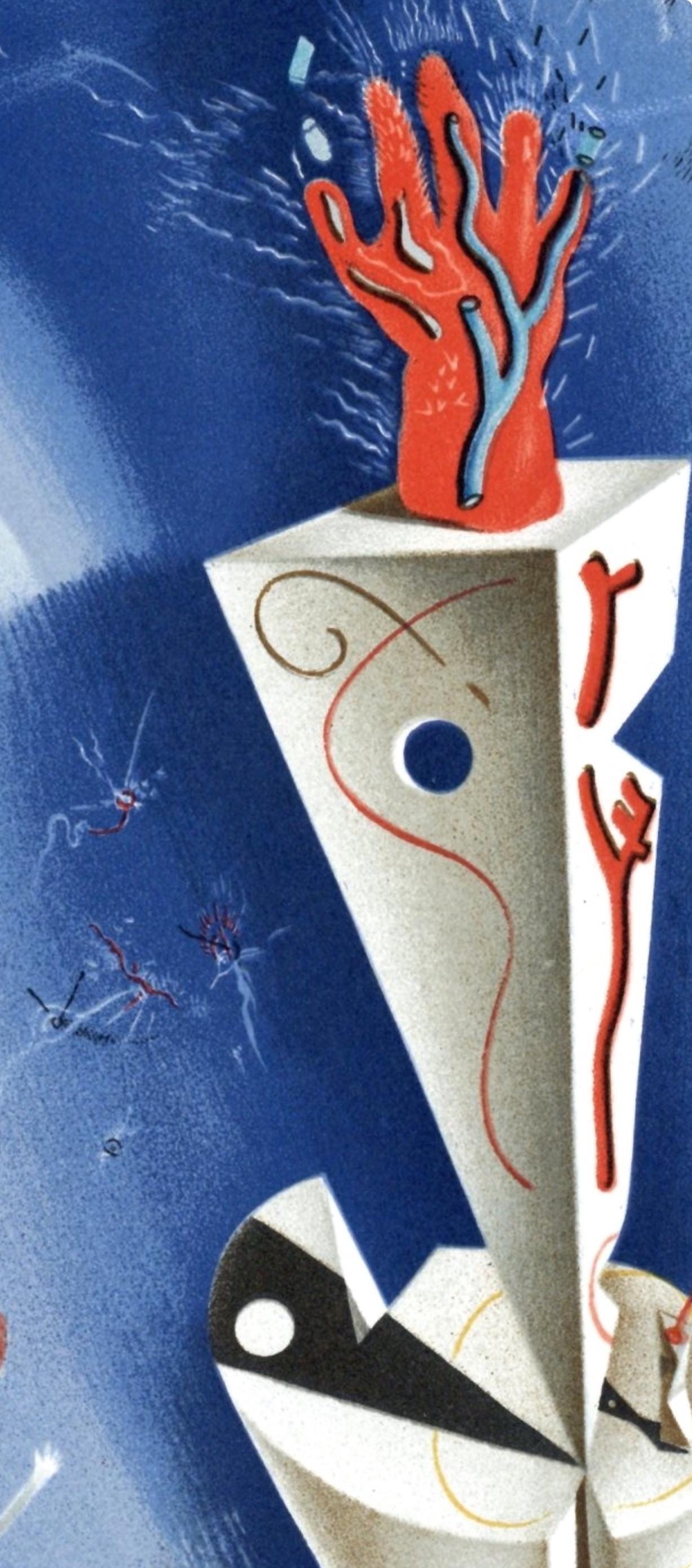 Salvador Dal, Composition, Xxe Sicle, Lithograph