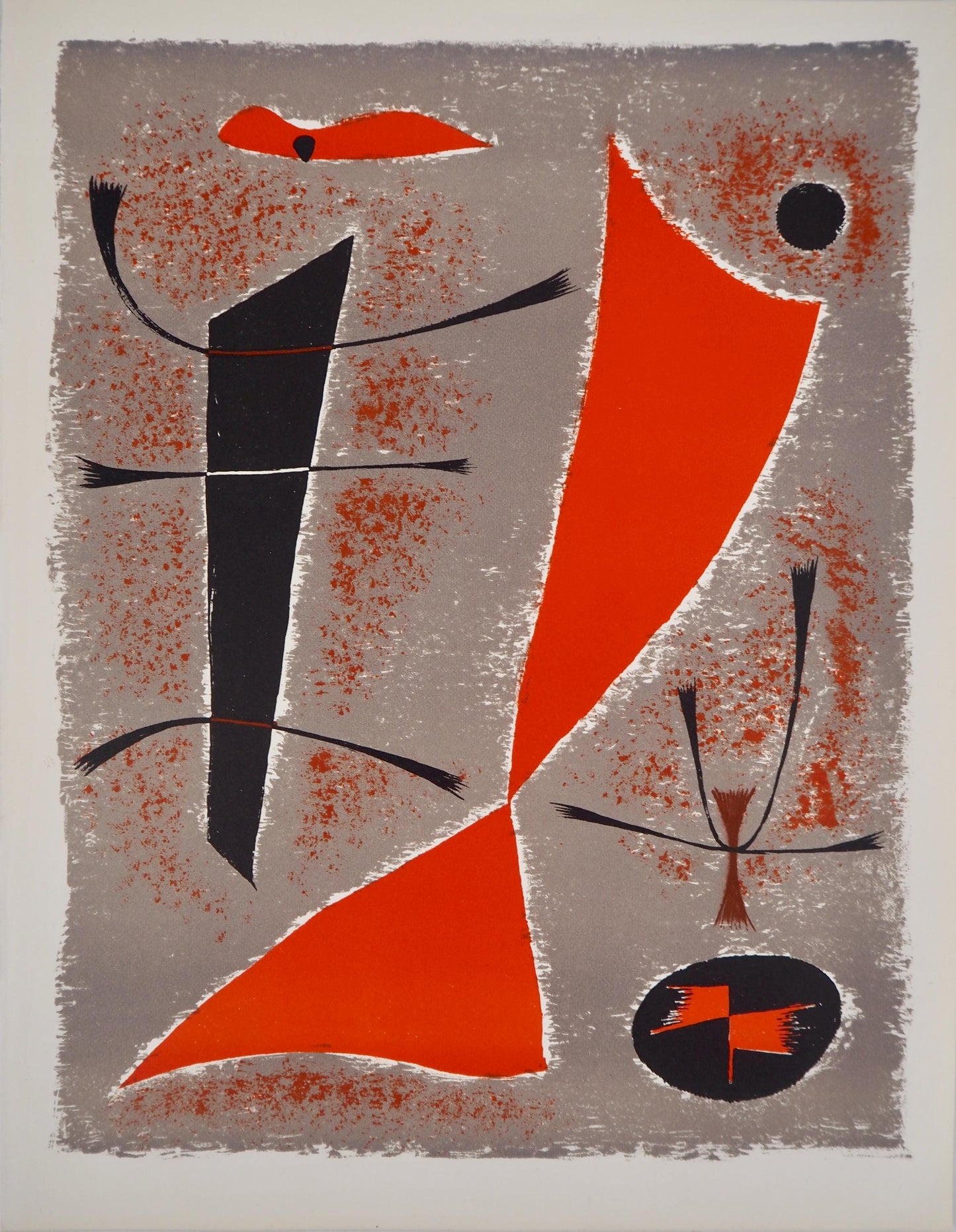 Gustave Singier, Composition, Xxe Sicle, Lithograph