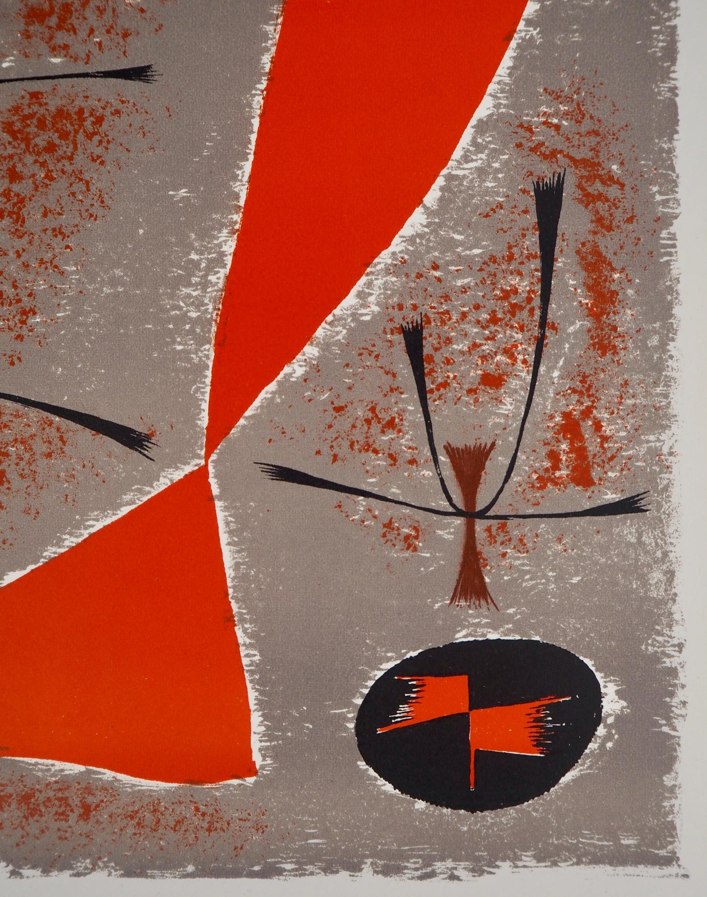 Gustave Singier, Composition, Xxe Sicle, Lithograph