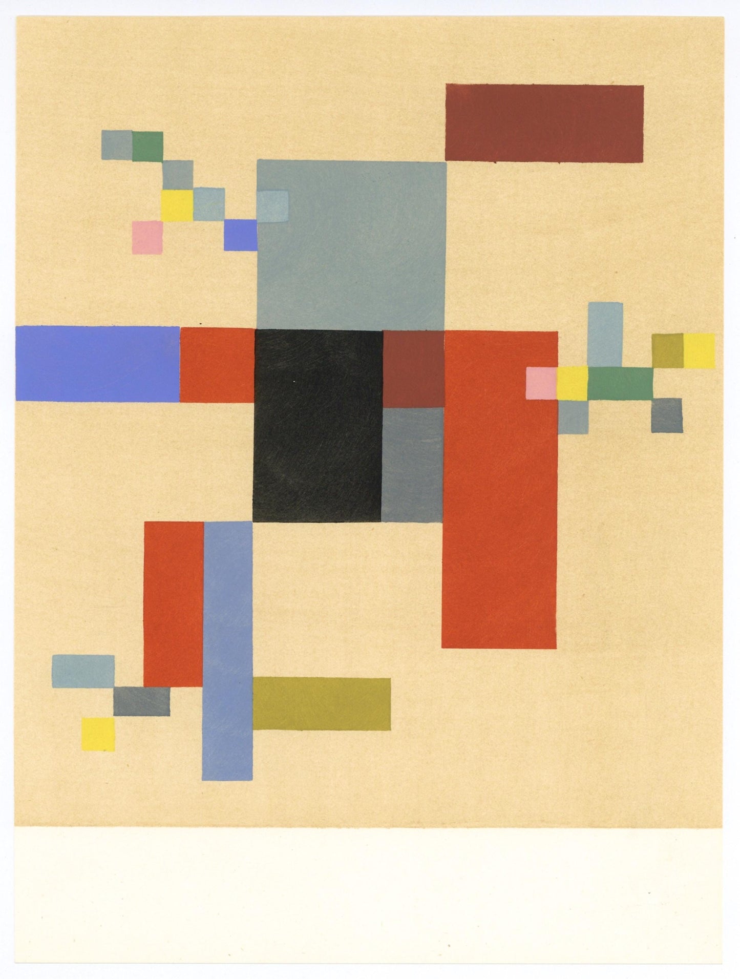 Sophie Taeuber-Arp, Composition, Xxe Sicle, Lithograph
