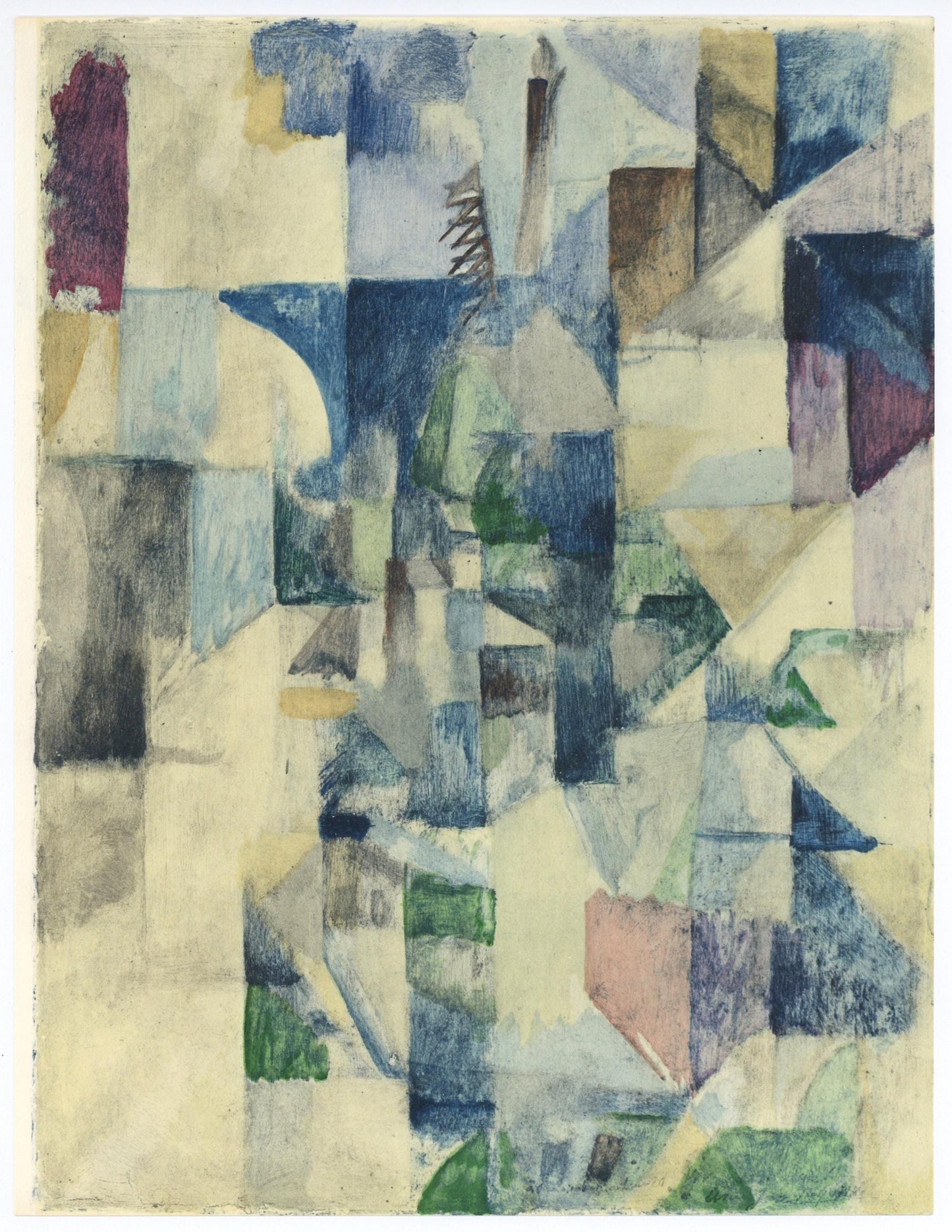Robert Delaunay, La Fenetre No. 2, Xxe Sicle, Lithograph