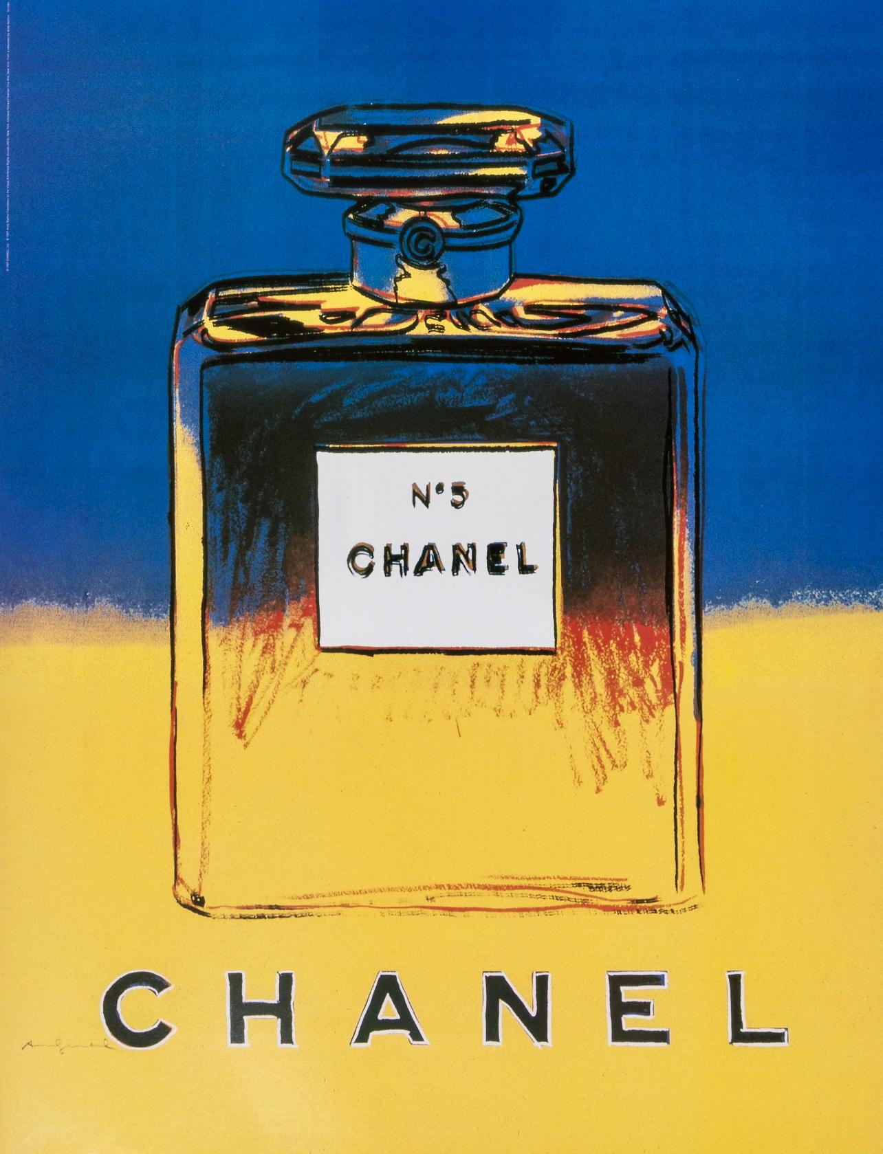 Andy Warhol, Chanel No. 5, Official Edition Chanel Ltd. Advertising Campaign Lithograph, 1997
