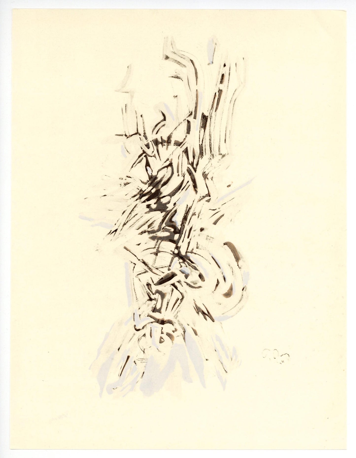 Mark Tobey, Composition, Xxe Sicle, Lithograph