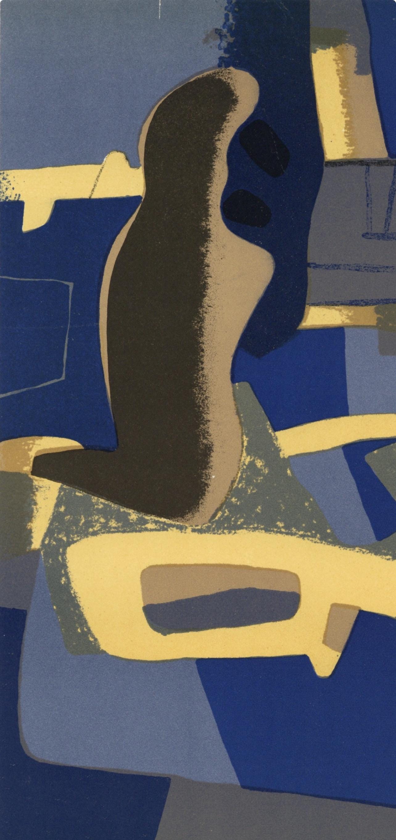 Maurice Estve, Face Face, Xxe Sicle, Lithograph
