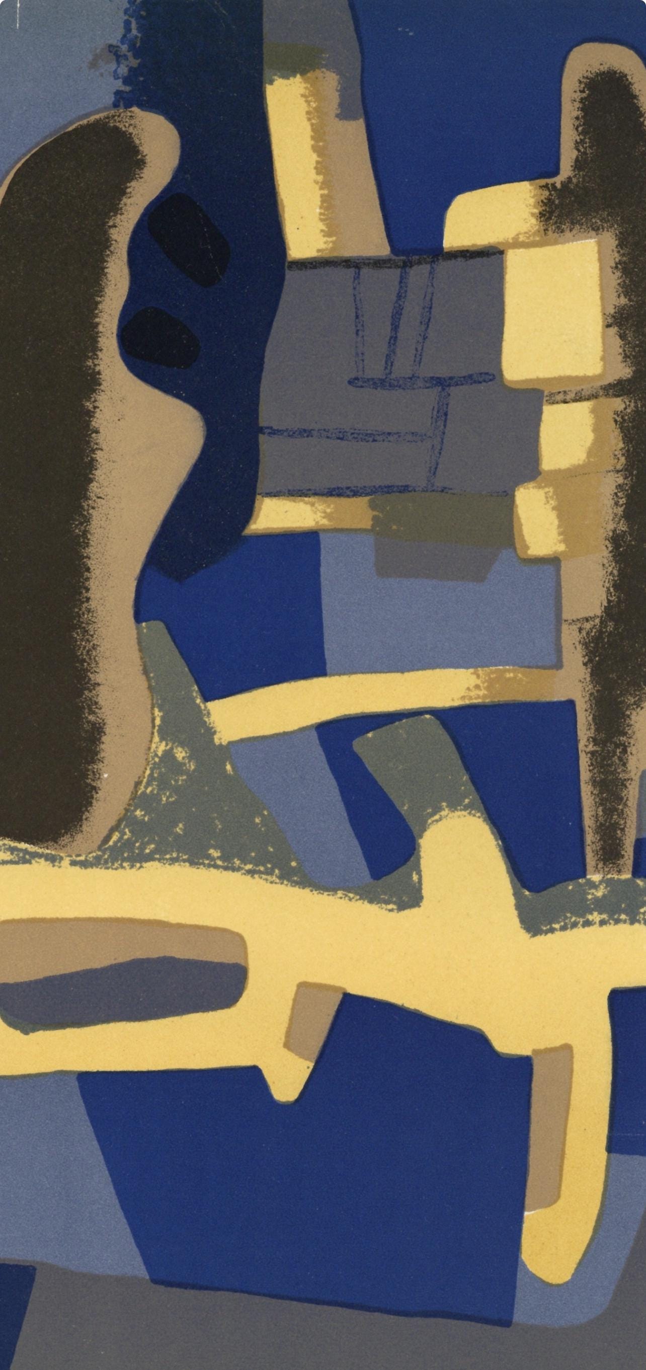 Maurice Estve, Face Face, Xxe Sicle, Lithograph