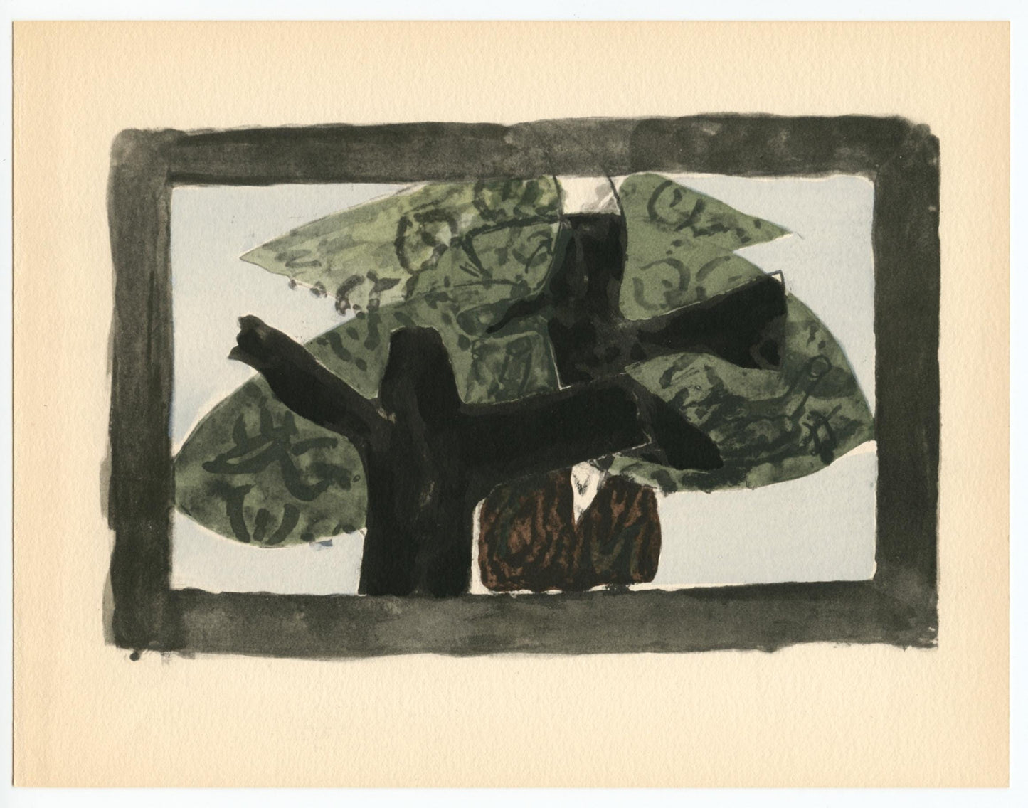 Georges Braque, L'Arbre, Georges Braque Le Solitaire, Xxe Sicle, Lithograph