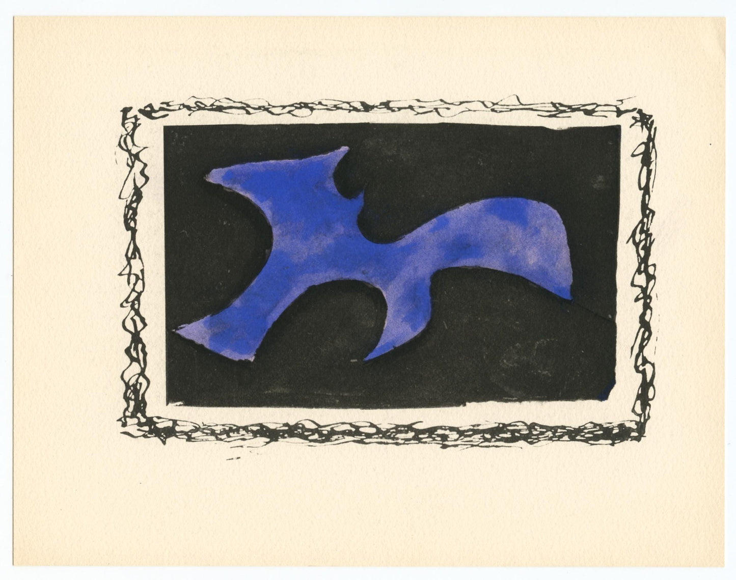 Georges Braque, Forme, Georges Braque Le Solitaire, Xxe Sicle, Lithograph