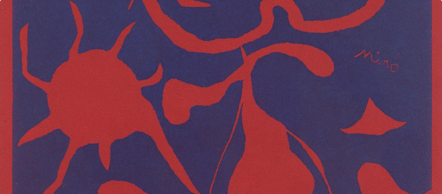 Joan Mir, Composition (Cramer 6; Dupin 40; Mourlot 1967), Xxe Sicle, Linocut