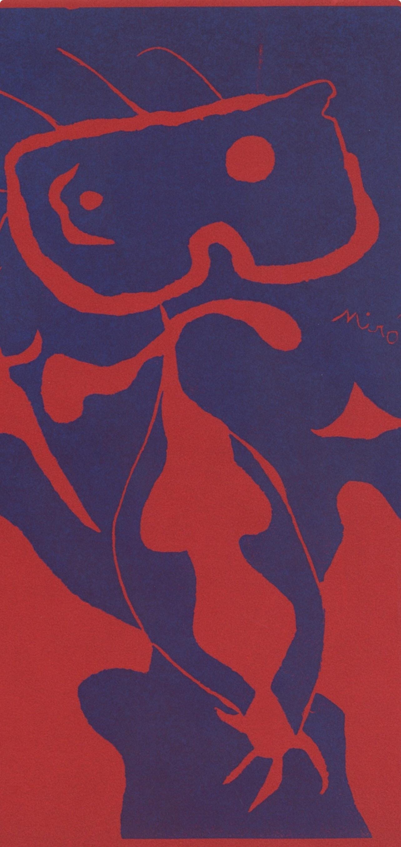 Joan Mir, Composition (Cramer 6; Dupin 40; Mourlot 1967), Xxe Sicle, Linocut