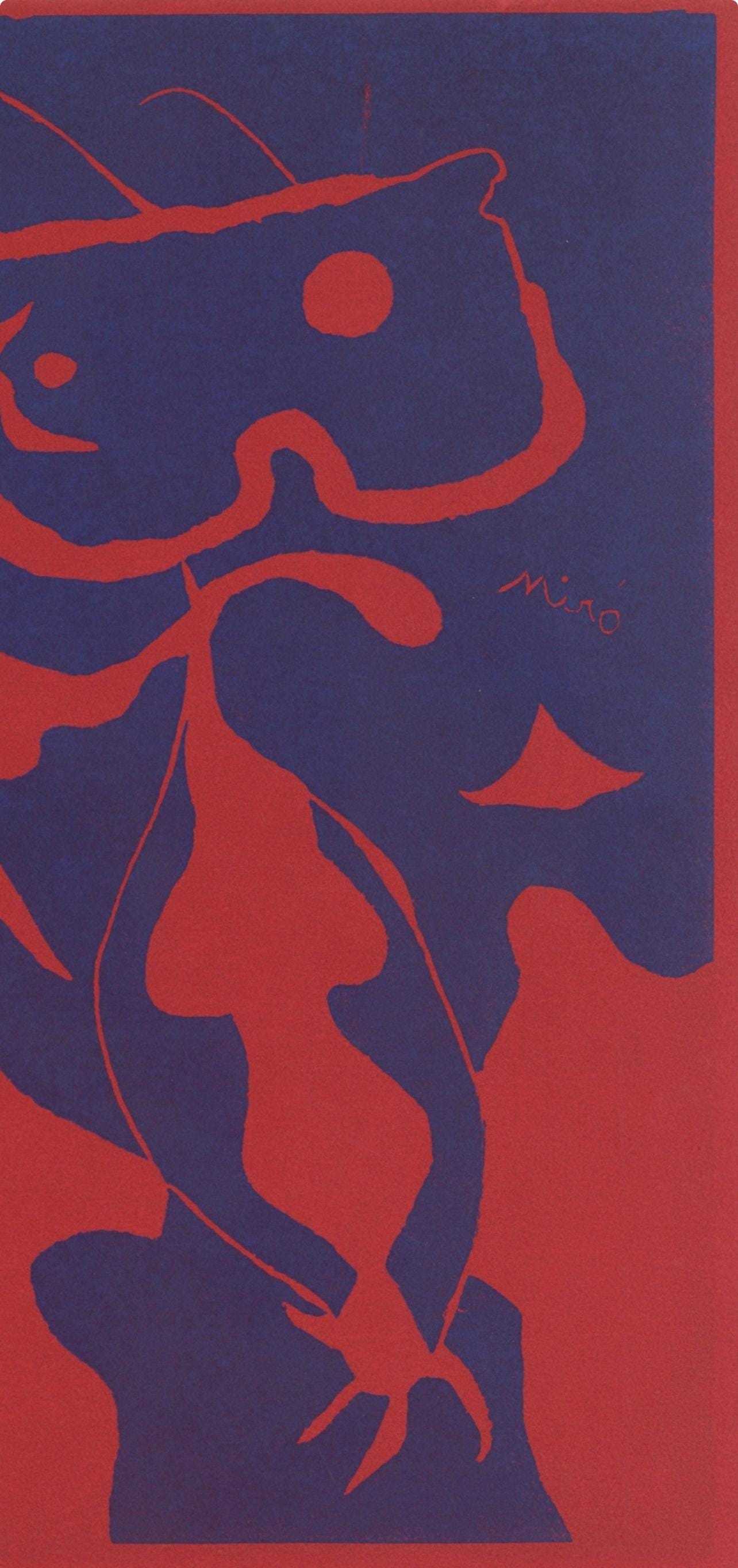Joan Mir, Composition (Cramer 6; Dupin 40; Mourlot 1967), Xxe Sicle, Linocut