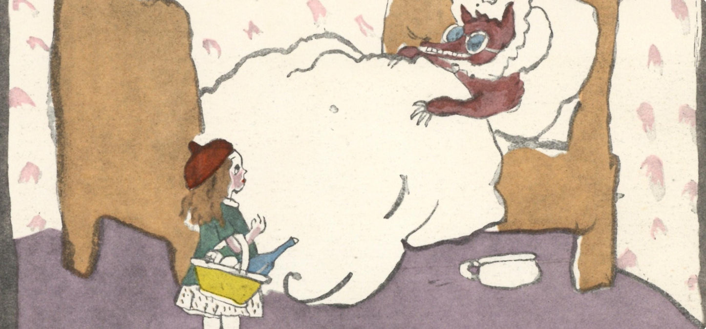 Jules Pascin, Little Red Riding Hood (Le Chaperon Rouge), Xxe Sicle, Lithograph