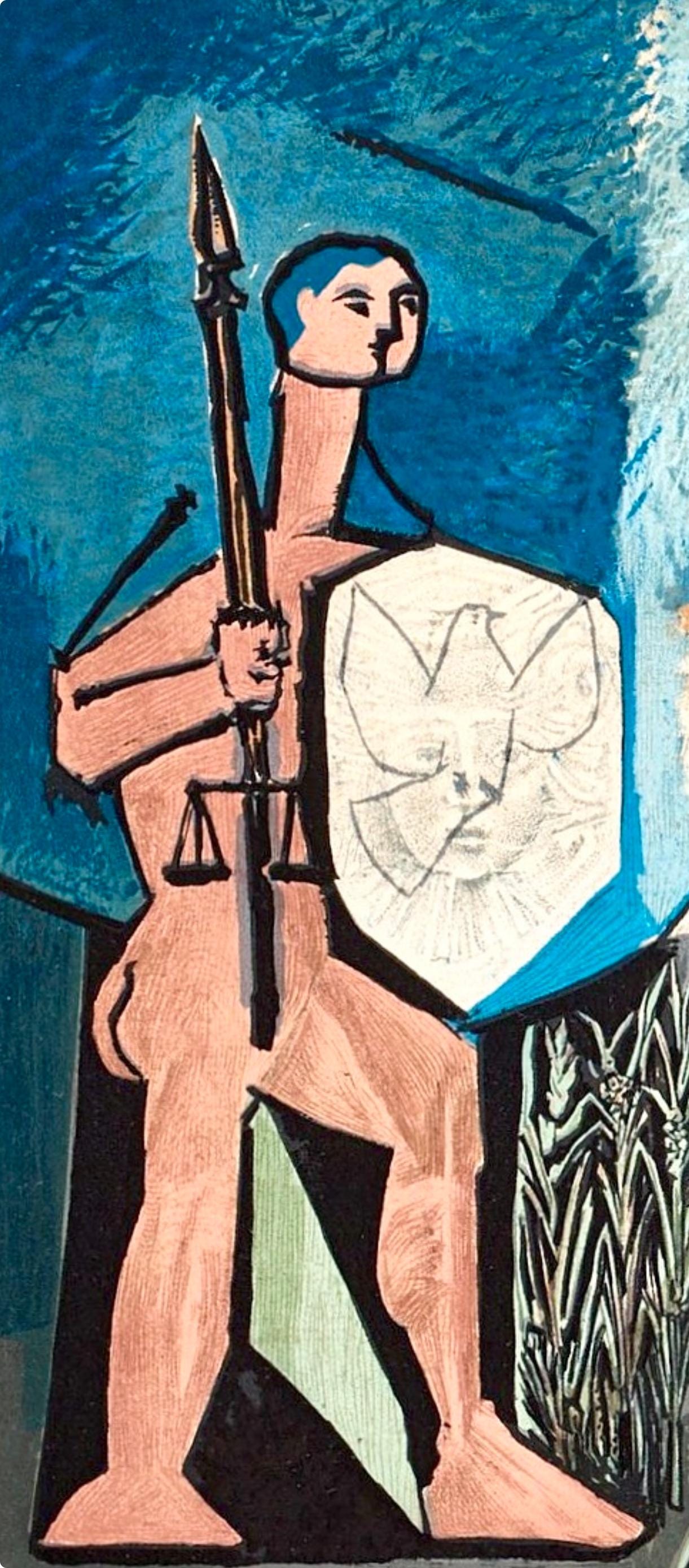 Pablo Picasso, Composition (Cramer 67; Bloch 748; Mourlot 245; Bloch, Books 66), La Guerre Et La