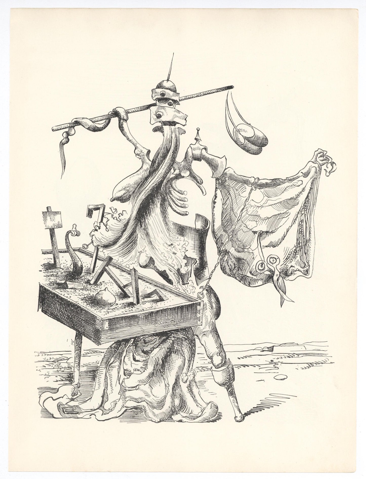 Kurt Seligmann, Composition, Xxe Sicle, Engraving