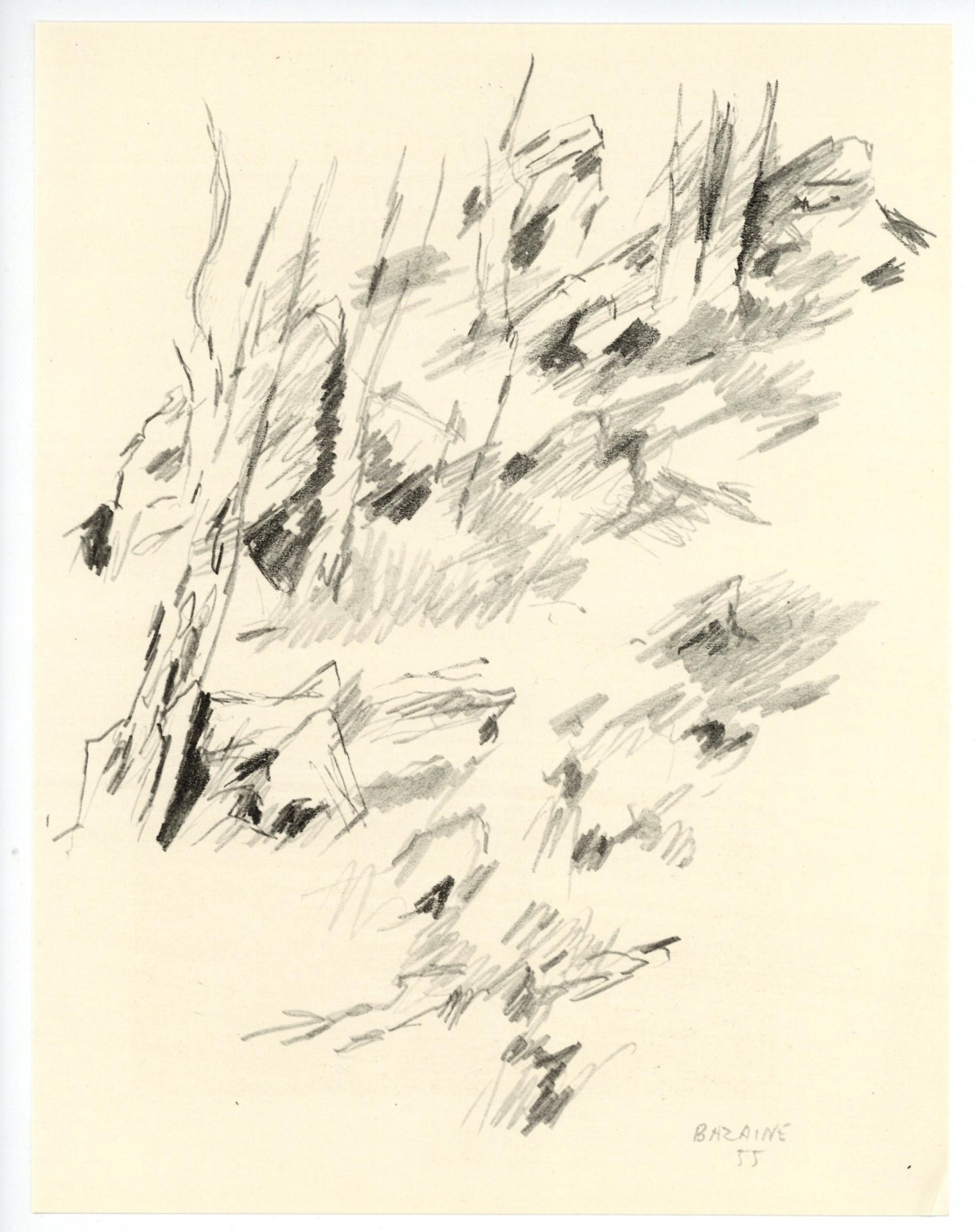 Jean Bazaine, Composition, Xxe Sicle, Lithograph